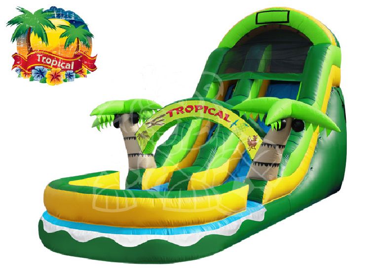 12' Wet and Dry Slide - Tropical Theme