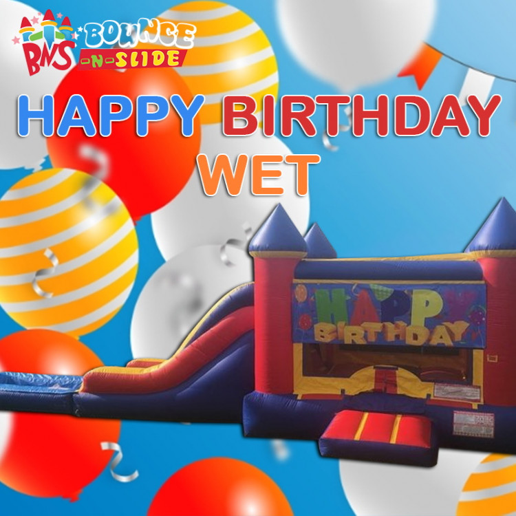 Happy Birthday King Castle Wet Combo