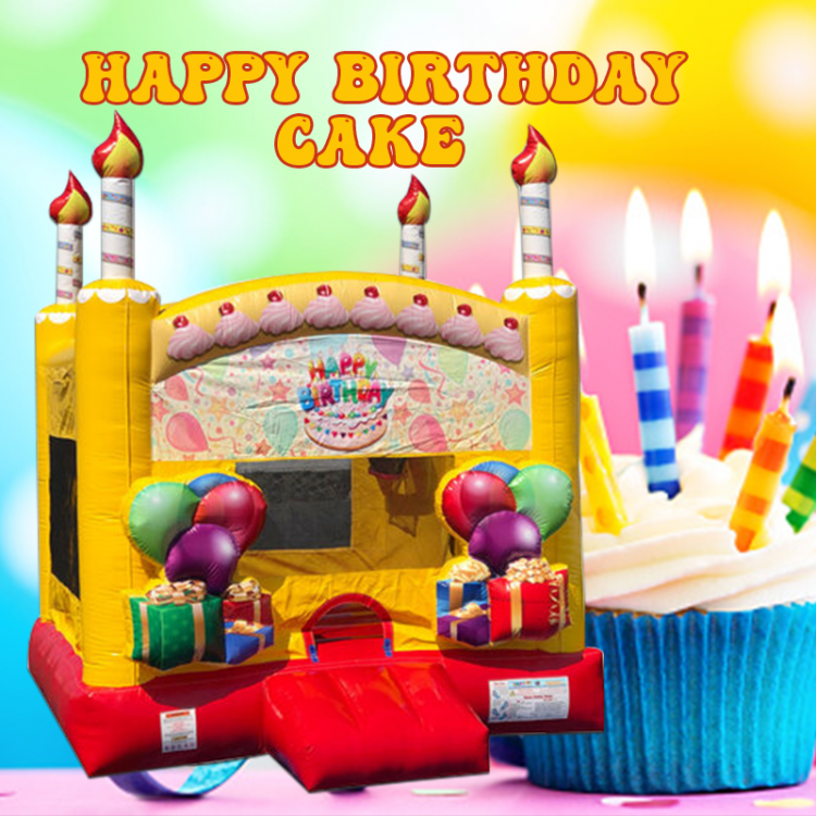 Happy Birthday Cake Bounce House