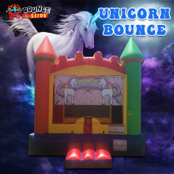 Unicorn Arch Castle Bounce House Rental