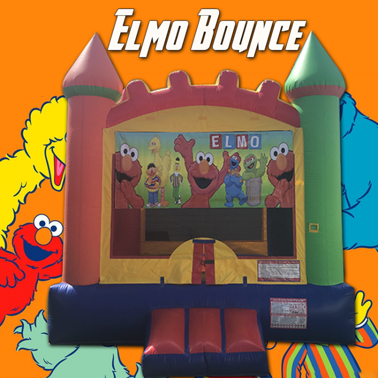 Elmo Arch Castle Bounce House Rental